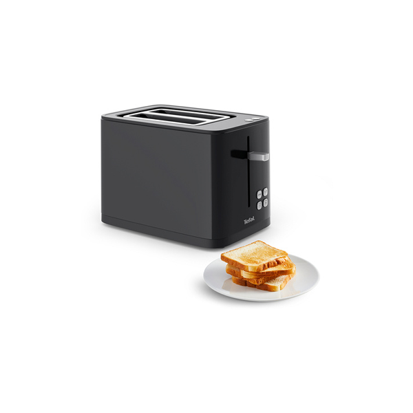 Tefal SMART N' LIGHT TOASTER 2 FENTES 7 DORAGES ECRAN NUMÉRIQUE NOIR TT640810