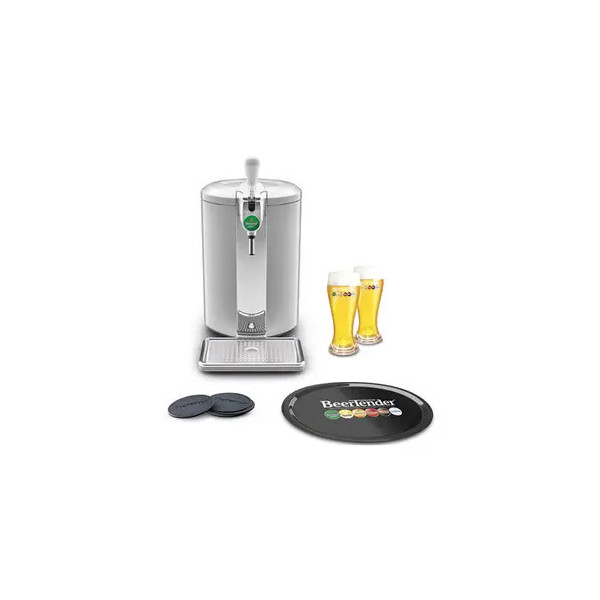 Krups BEERTENDER® COMPACT Silver Tireuse à Bière Fûts 5L + ACCESSOIRES YY4811FD