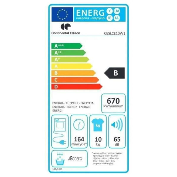 Sèche-linge CONTINENTAL EDISON CESLCE10W1 – Image 5