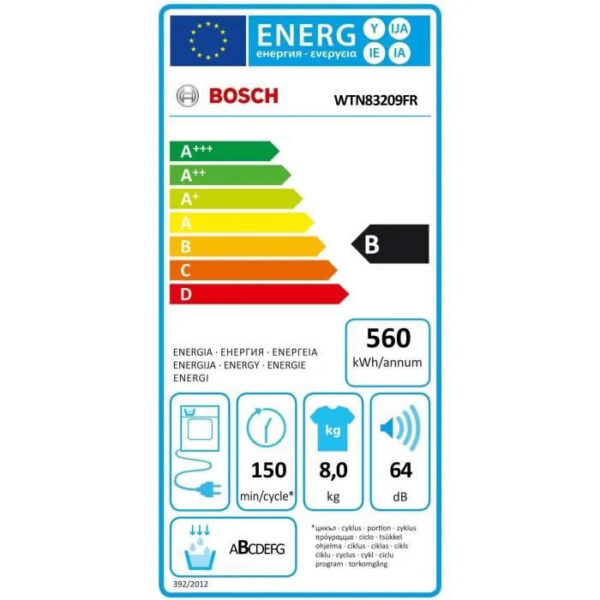 Sèche-linge BOSCH WTN83209FR SER4 – Image 5